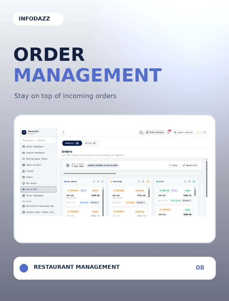 Resto POS - Live Order Tracking