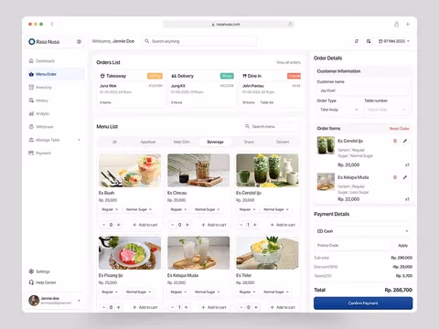 Resto POS Billing and Table Management